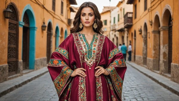 Caftan traditionnel : choisir la bonne couleur pour vous mettre en valeur